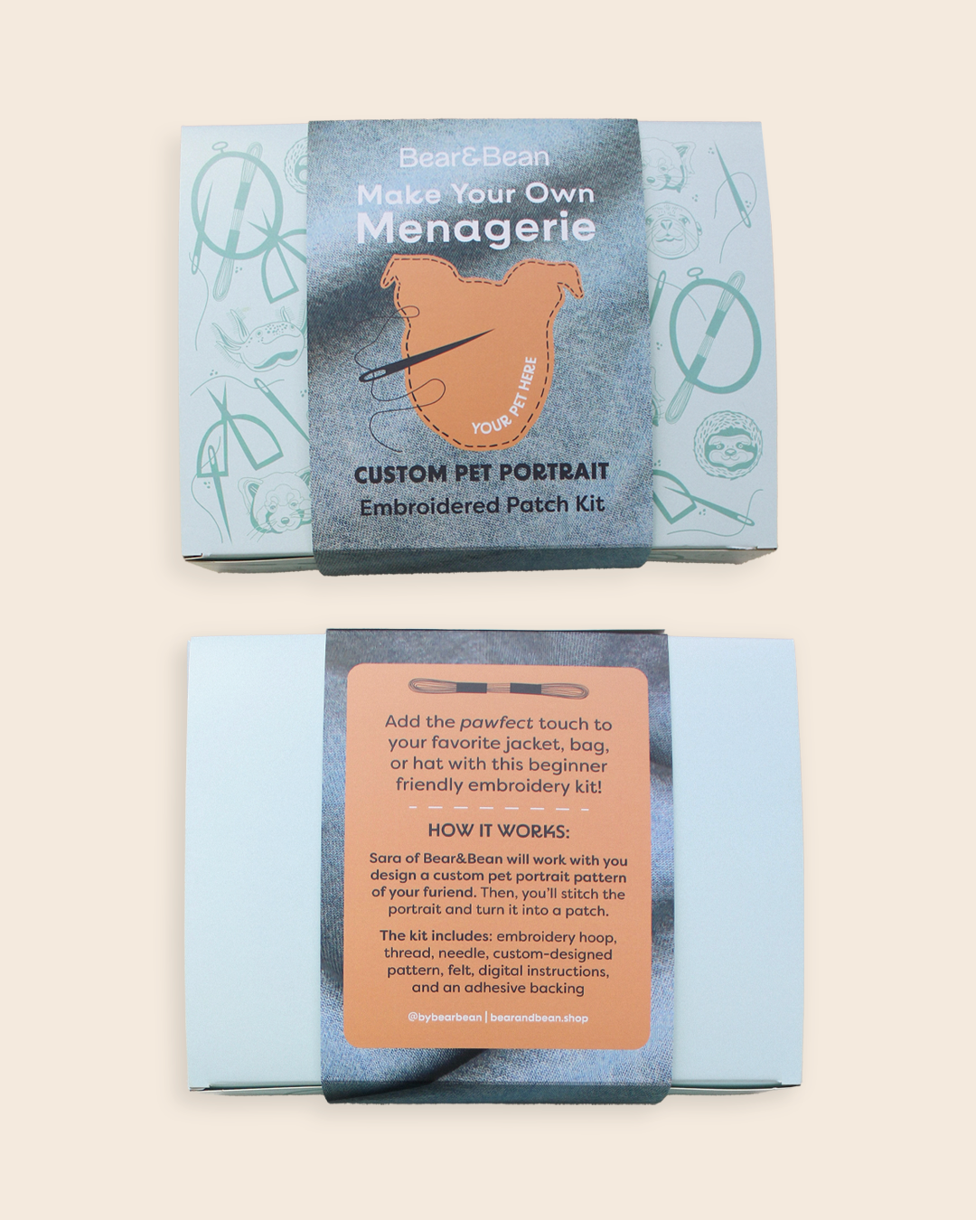 DIY Custom Pet Portrait Patch Kit