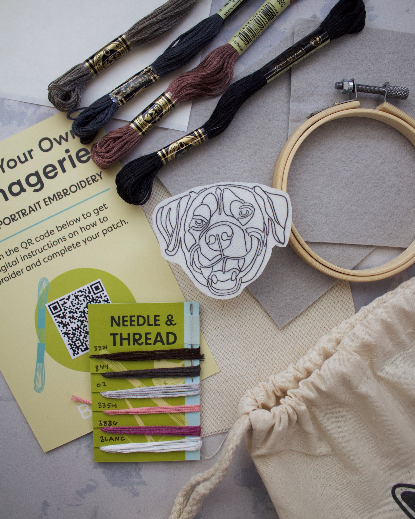 DIY Custom Pet Portrait Patch Kit