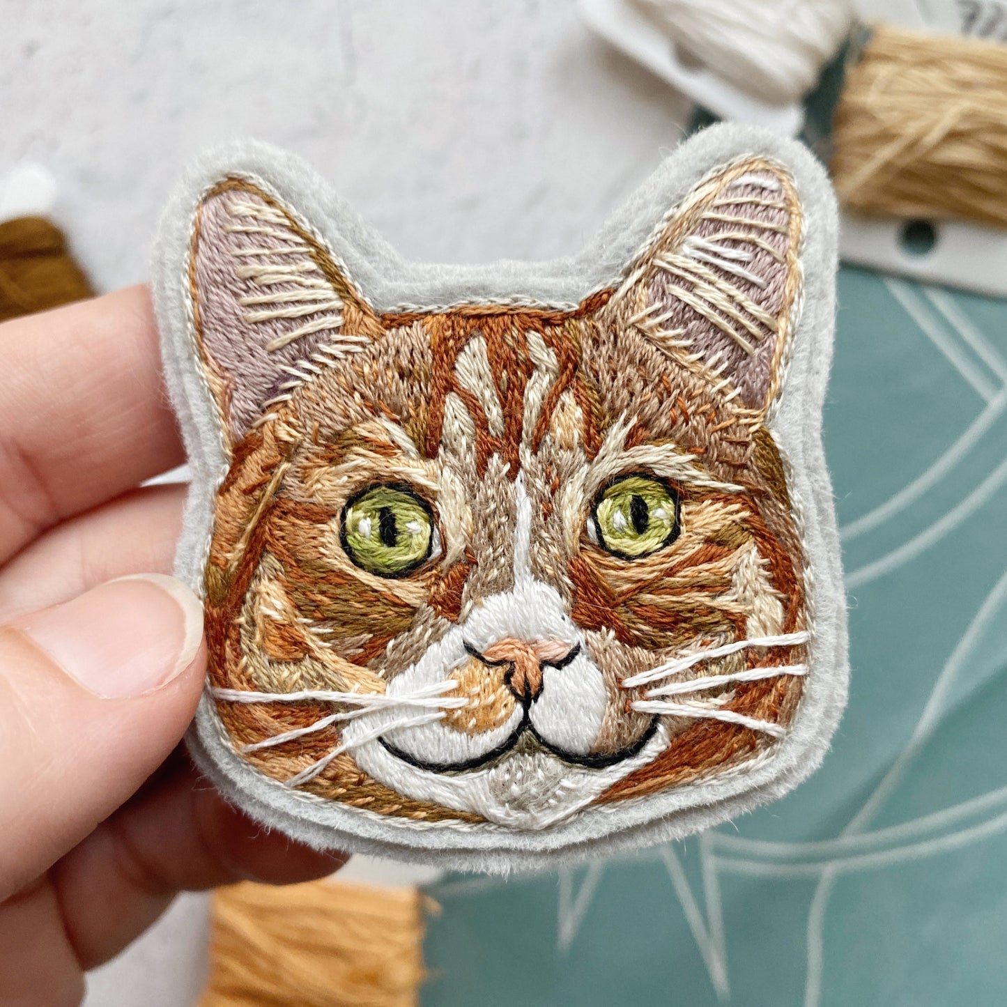 Embroidered Cat Patch
