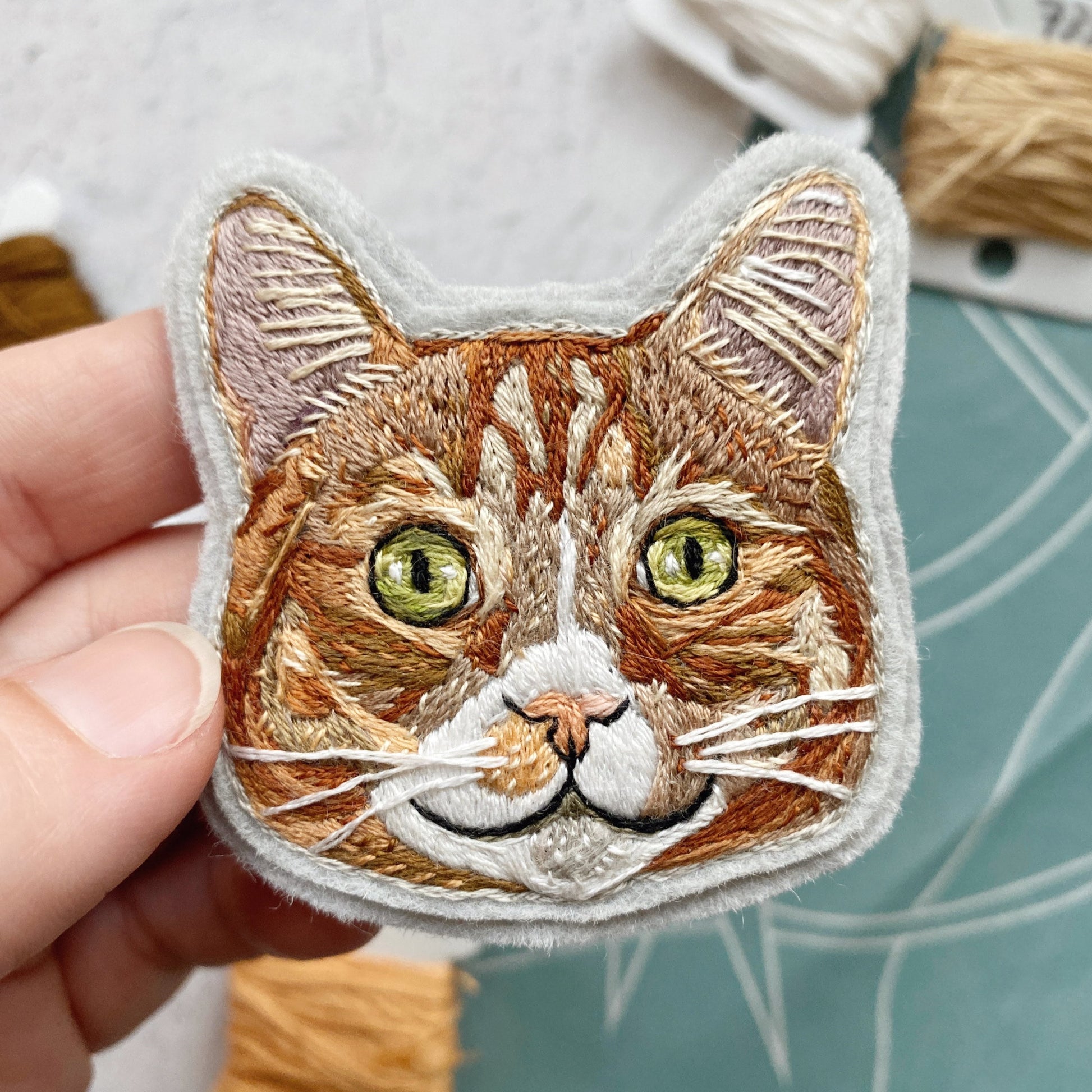 Embroidered Cat Patch
