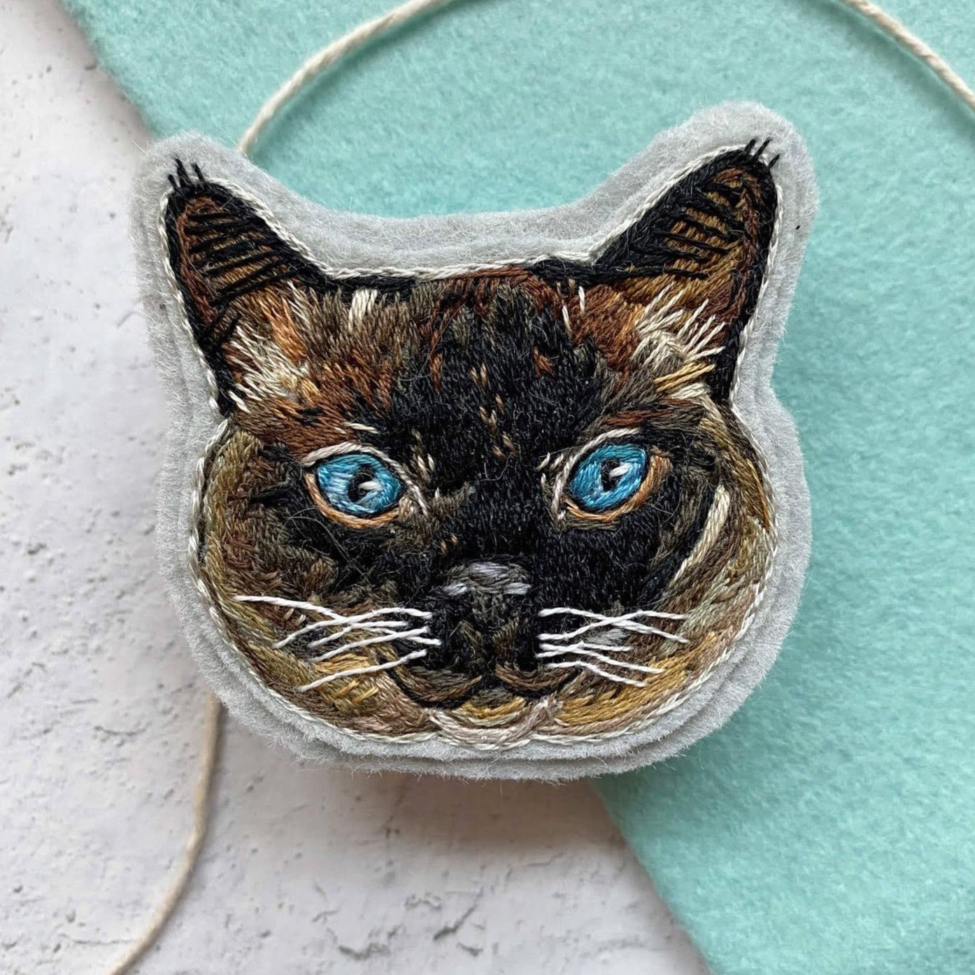 Embroidered Cat Patch
