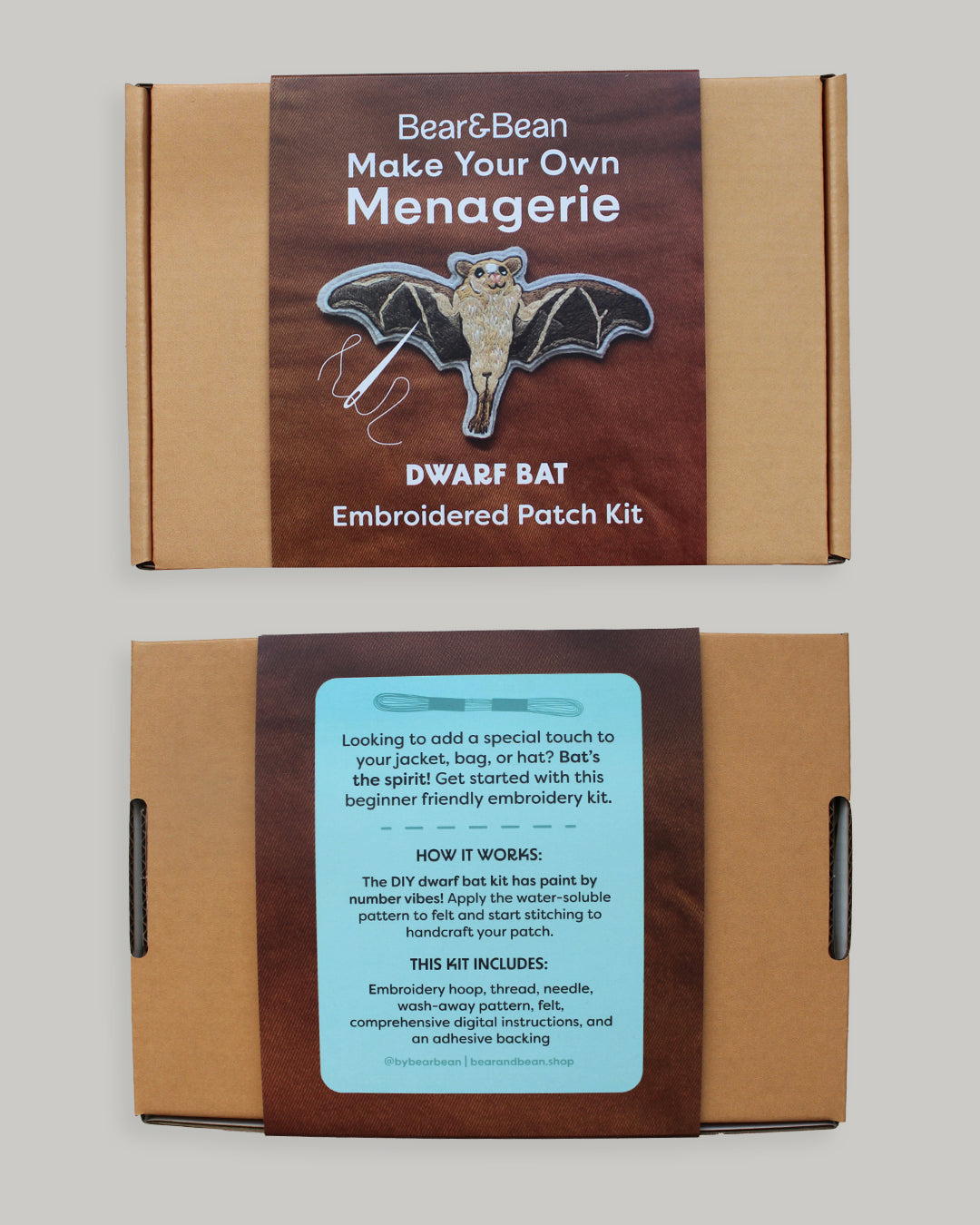 Dwarf Bat Patch Embroidery Kit