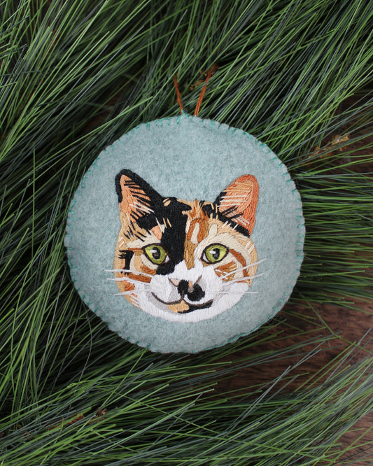 Pet Portrait Ornament - Custom Design
