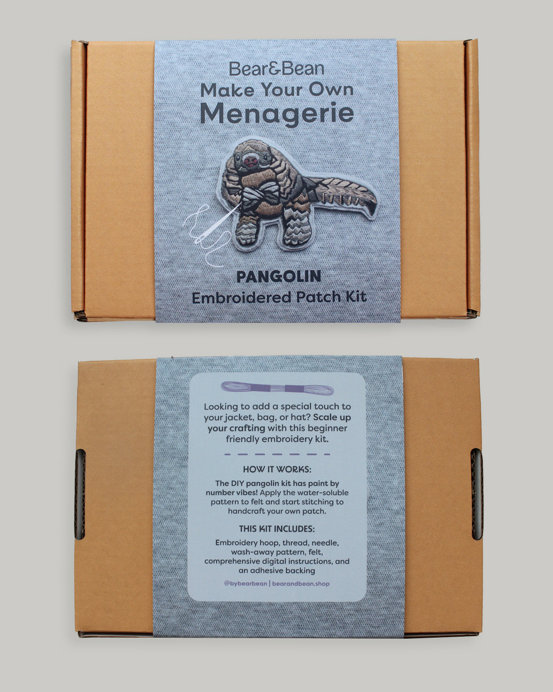 Pangolin Embroidered Patch Kit