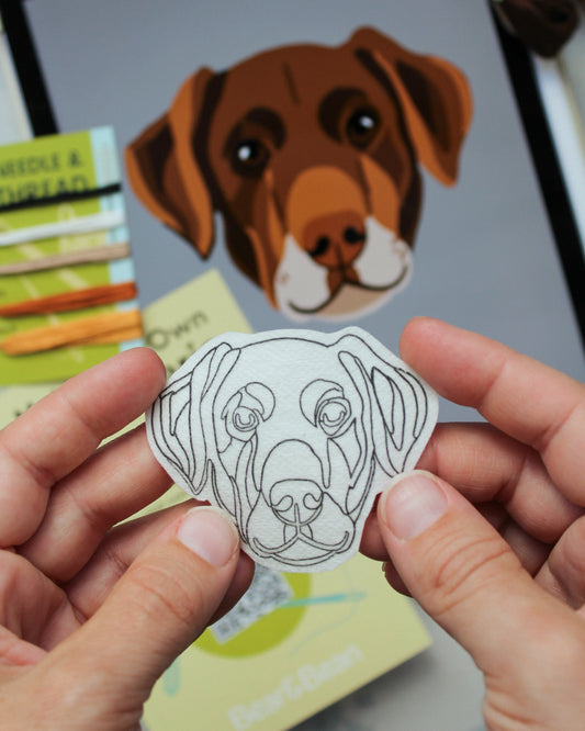 DIY Custom Pet Portrait Patch Kit