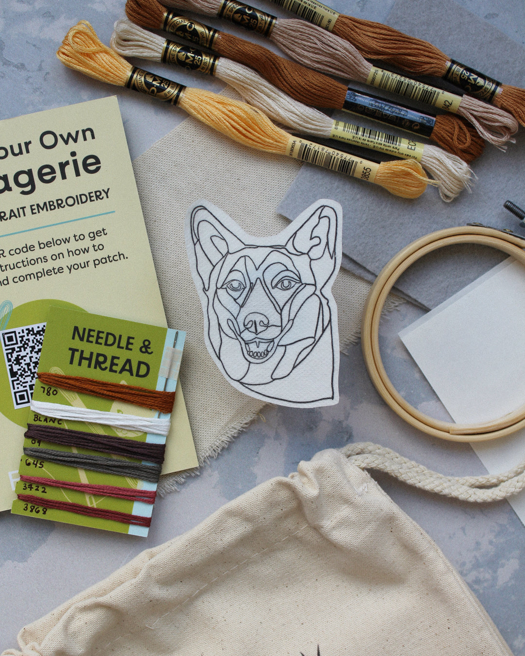 DIY Custom Pet Portrait Patch Kit