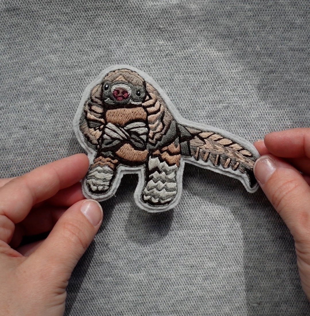 Pangolin Embroidered Patch Kit