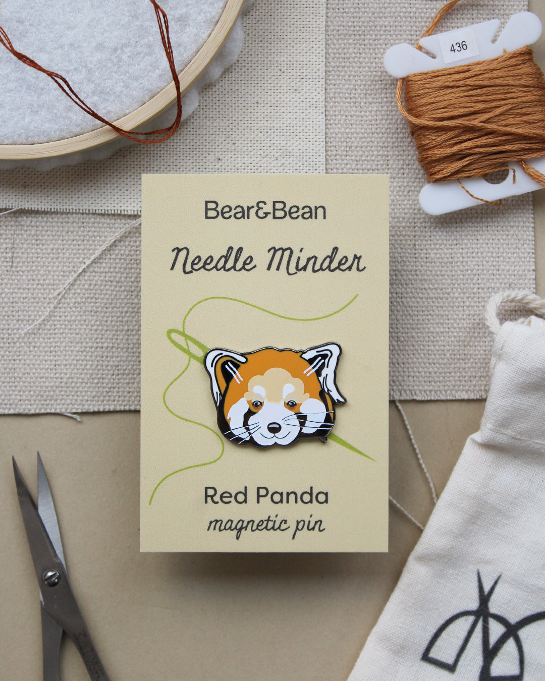 Red Panda Needle Minder