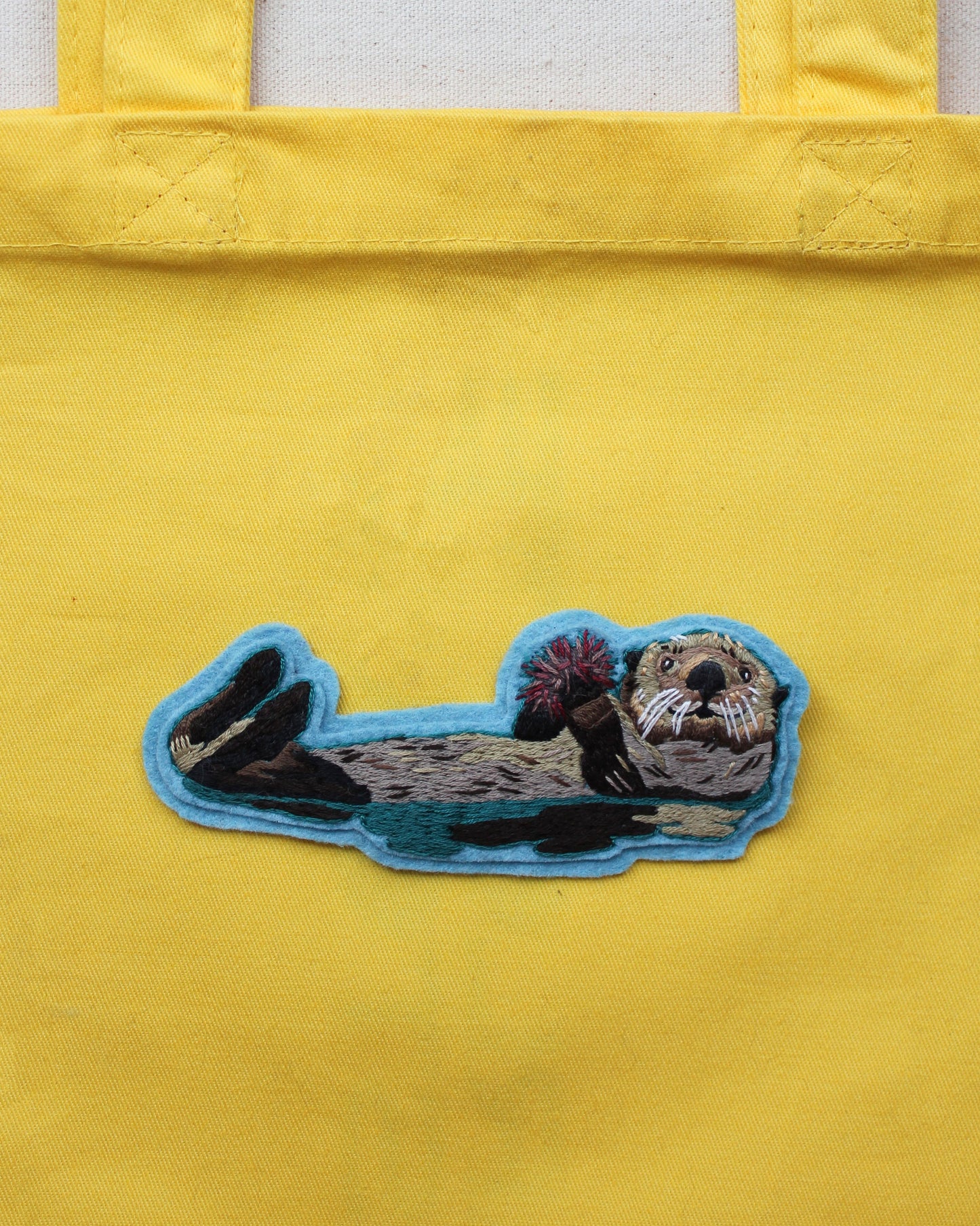 Sea Otter Embroidered Patch Kit