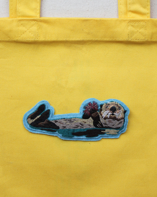 Sea Otter Embroidered Patch Kit