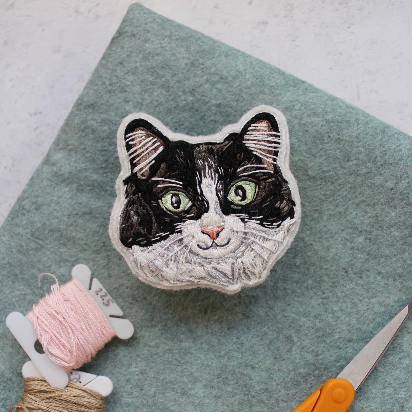 Embroidered Cat Patch